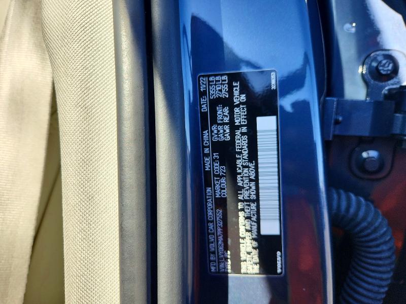 71777416 :رقم المزاد ، LVY062MA7PP327552 vin ، 2023 Volvo S90 مزاد بيع