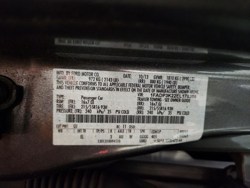 Aukcja sprzedaży 2014 Ford Focus, vin: 1FADP3K22EL178386, numer aukcji: 71408186
