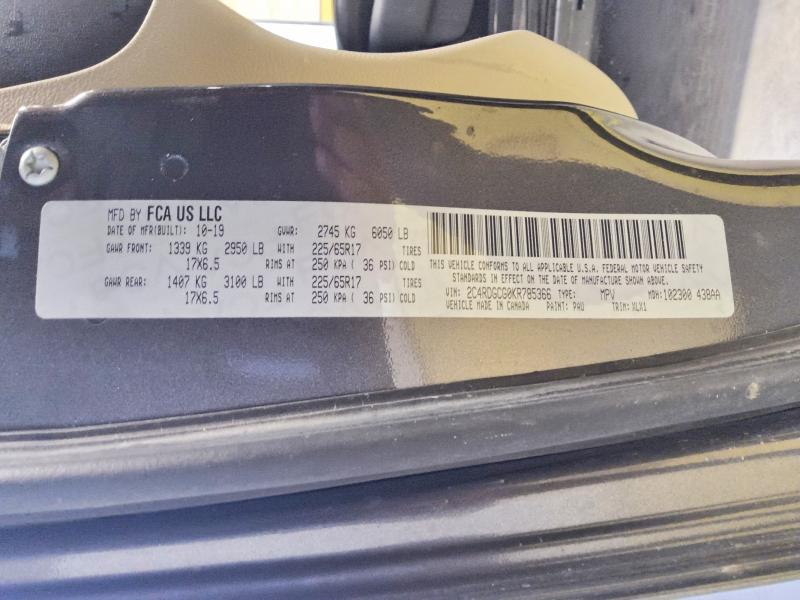 Продажа на аукционе авто 2019 Dodge Grand Caravan, vin: 2C4RDGCG0KR785366, номер лота: 70920376