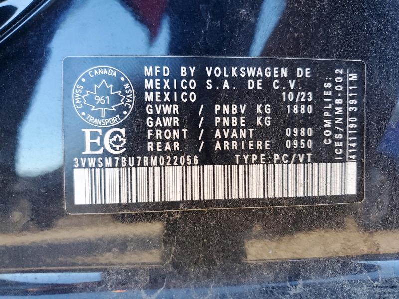 Aukcja sprzedaży 2024 Volkswagen Jetta, vin: 3VWSM7BU7RM022056, numer aukcji: 70191296