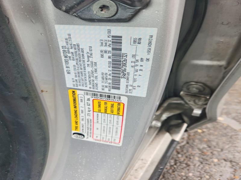 Продажа на аукционе авто 2019 Ford Fusion, vin: 3FA6P0G72KR267321, номер лота: 71416096