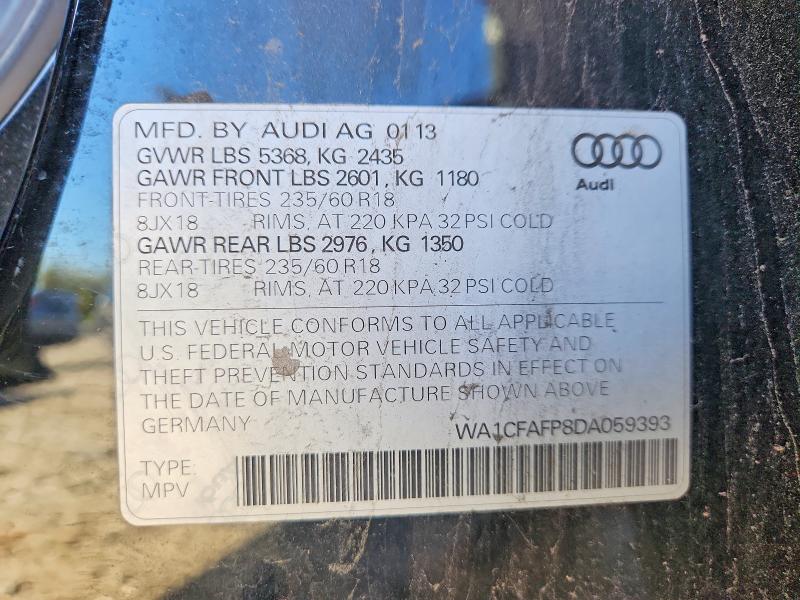 Продажа на аукционе авто 2013 Audi Q5, vin: WA1CFAFP8DA059393, номер лота: 71783376