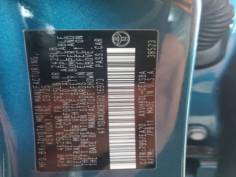 Продаж на аукціоні авто 2026 Toyota Camry, vin: 4T1DAACK9TU216973, номер лоту: 71495886