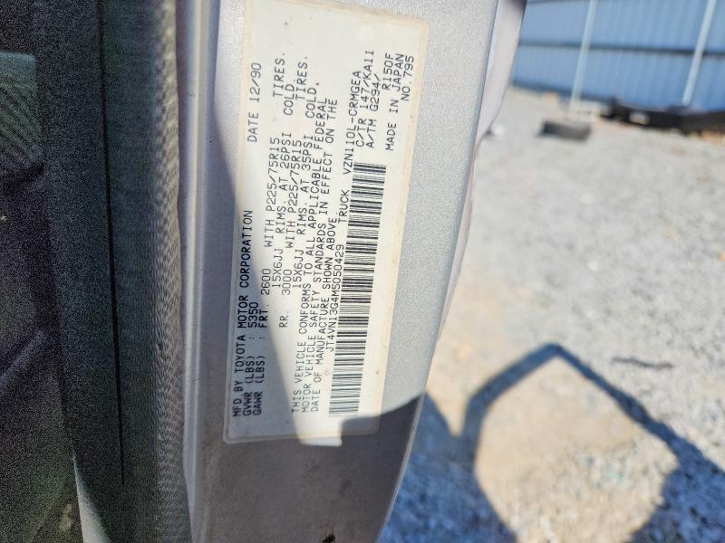1991 Toyota Pickup მანქანა იყიდება აუქციონზე, vin: JT4VN13G4M5050429, აუქციონის ნომერი: 70993426