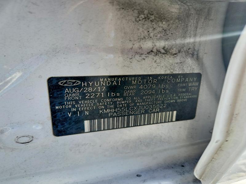 Aukcja sprzedaży 2018 Hyundai Elantra Gt, vin: KMHH55LCXJU035822, numer aukcji: 71159976