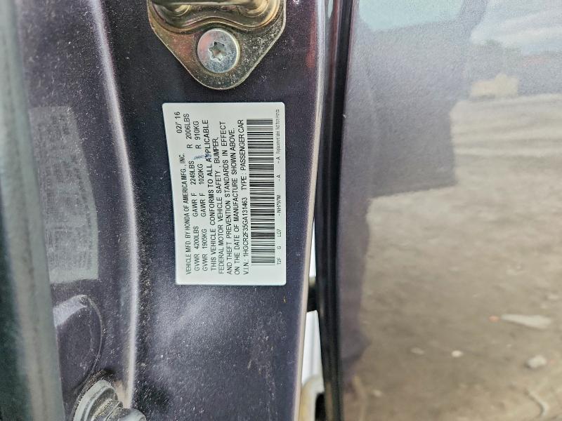 Продаж на аукціоні авто 2016 Honda Accord, vin: 1HGCR2F35GA131463, номер лоту: 71223186