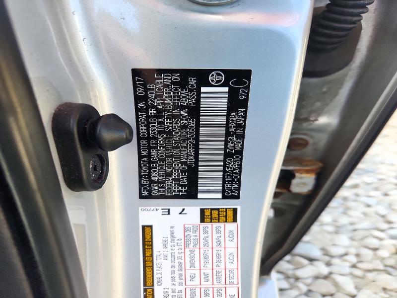 Продажа на аукционе авто 2017 Toyota Prius Prime, vin: JTDKARFP2H3050651, номер лота: 72355646