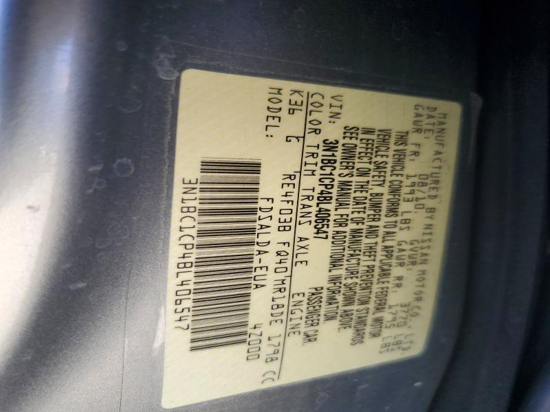 Aukcja sprzedaży 2011 Nissan Versa, vin: 3N1BC1CP4BL406547, numer aukcji: 71182756