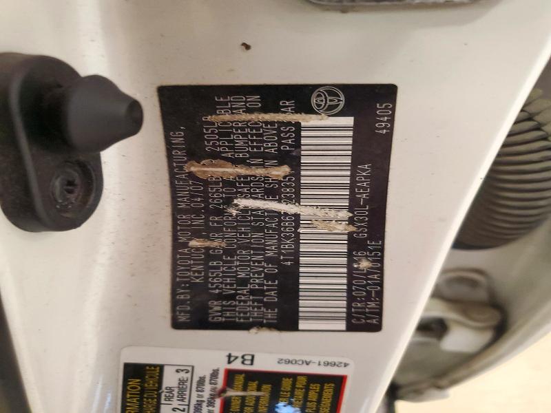 Продаж на аукціоні авто 2007 Toyota Avalon, vin: 4T1BK36B67U238351, номер лоту: 72190986