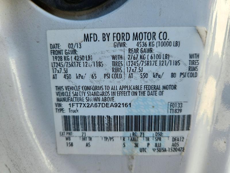 Продаж на аукціоні авто 2013 Ford F250, vin: 1FT7X2A67DEA92161, номер лоту: 72403346