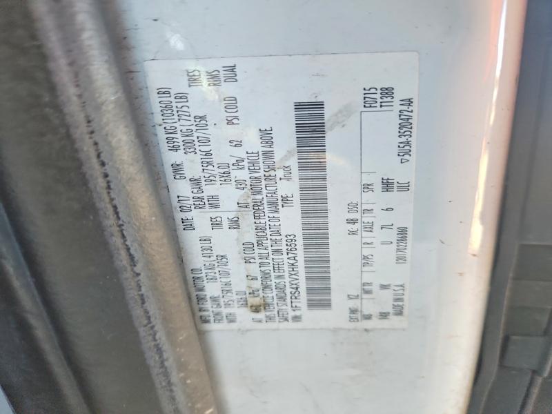 Продаж на аукціоні авто 2017 Ford Transit, vin: 1FTRS4XVXHKA76593, номер лоту: 71398466