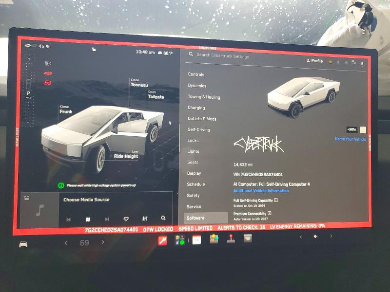 Продажа на аукционе авто 2025 Tesla Cybertruck, vin: 7G2CEHED2SA074401, номер лота: 72402236