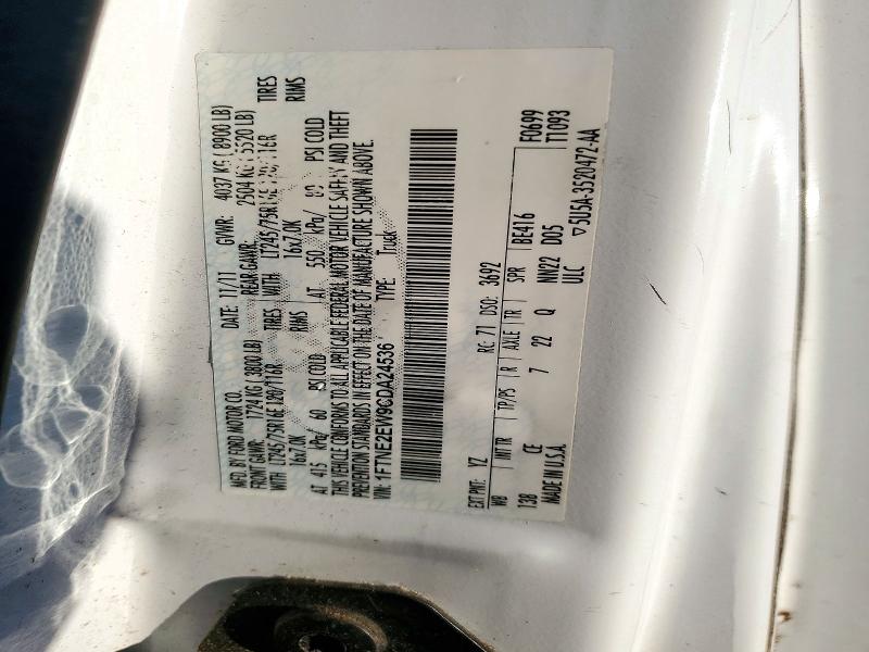 Aukcja sprzedaży 2012 Ford Econoline, vin: 1FTNE2EW9CDA24536, numer aukcji: 72509136