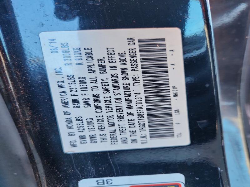 Aukcja sprzedaży 2015 Honda Accord, vin: 1HGCT1B89FA001374, numer aukcji: 71599296