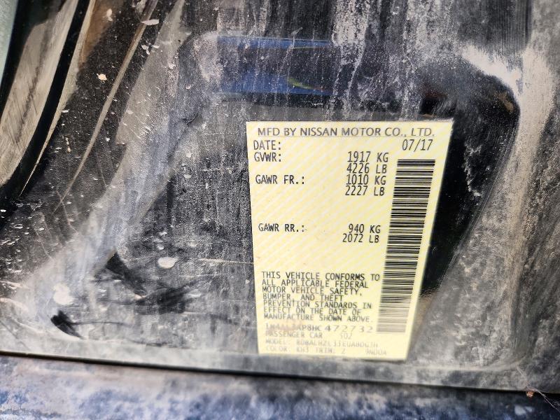 73074426 :رقم المزاد ، 1N4AL3AP8HC472732 vin ، 2017 Nissan Altima مزاد بيع