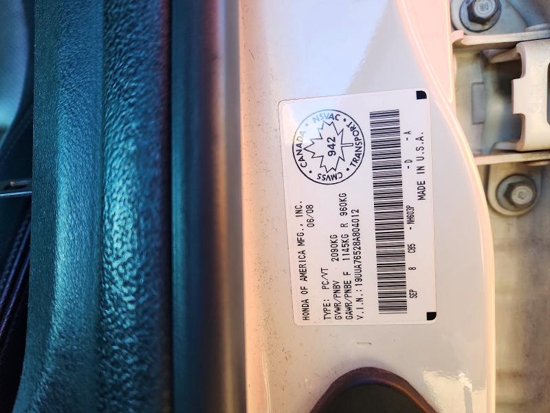 Продажа на аукционе авто 2008 Acura Tl, vin: 19UUA76528A804012, номер лота: 72375456