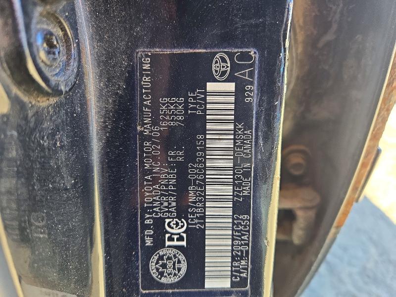 Продажа на аукционе авто 2006 Toyota Corolla, vin: 2T1BR32E76C639158, номер лота: 71941596