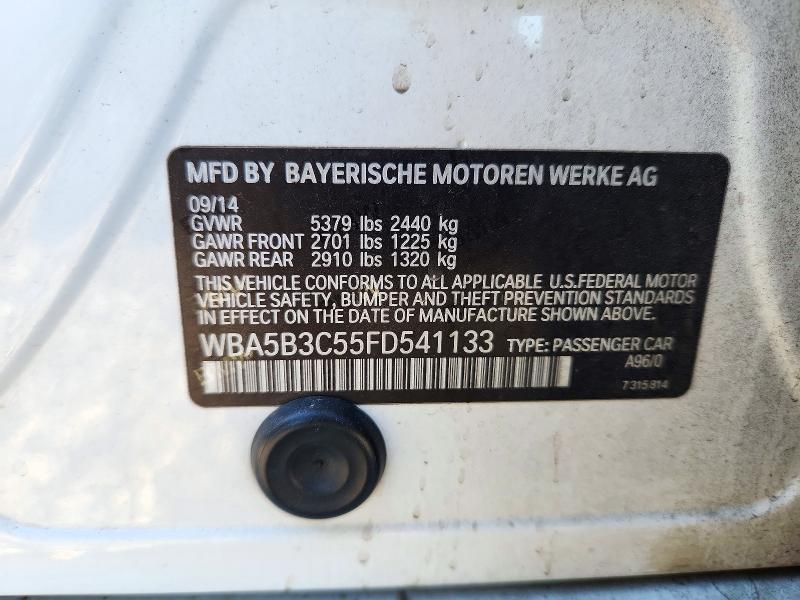 Продажа на аукционе авто 2015 Bmw 535, vin: WBA5B3C55FD541133, номер лота: 73818316