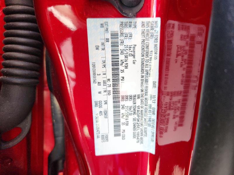 2014 Ford Focus მანქანა იყიდება აუქციონზე, vin: 1FADP3K25EL185476, აუქციონის ნომერი: 72803616