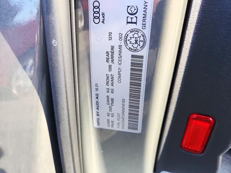 Продажа на аукционе авто 2022 Audi A6, vin: WAUD3AF24NN016183, номер лота: 71268276