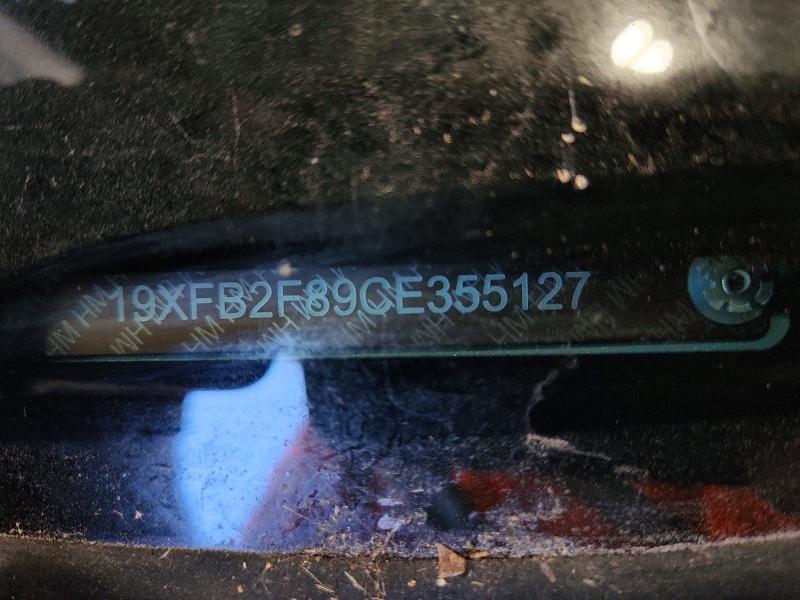2012 Honda Civic მანქანა იყიდება აუქციონზე, vin: 19XFB2F89CE355127, აუქციონის ნომერი: 71751416