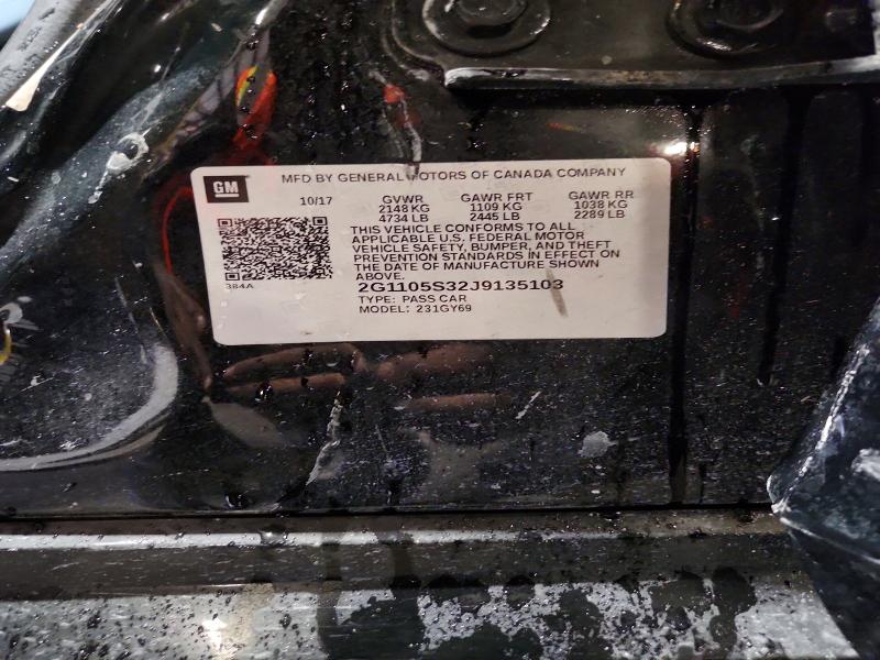 Продаж на аукціоні авто 2018 Chevrolet Impala, vin: 2G1105S32J9135103, номер лоту: 71573996