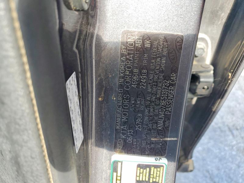 71499546 :رقم المزاد ، KNALN4D78E5131732 vin ، 2014 Kia Cadenza مزاد بيع