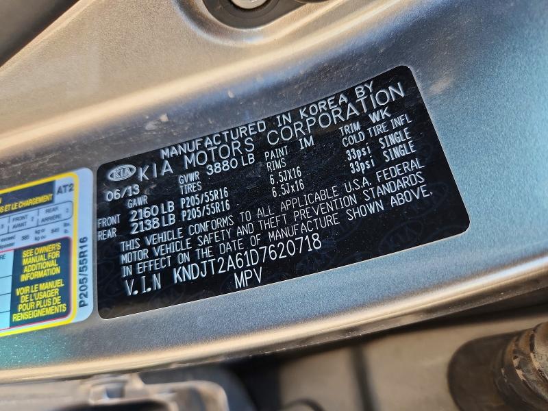 Aukcja sprzedaży 2013 Kia Soul, vin: KNDJT2A61D7620718, numer aukcji: 71994016