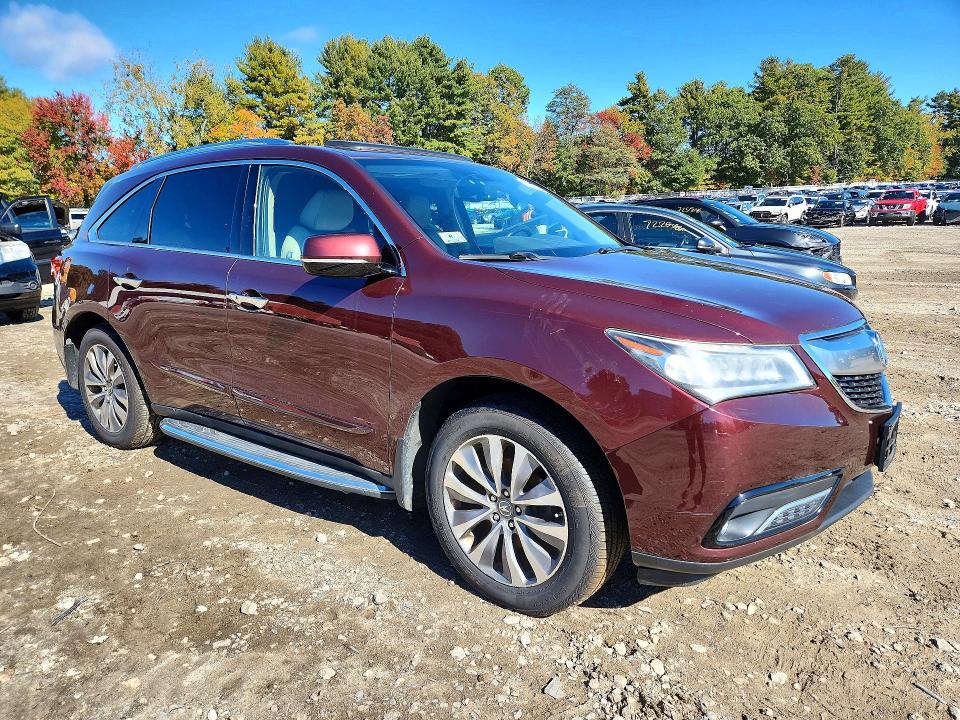 72483286 :رقم المزاد ، 5FRYD4H45EB025683 vin ، 2014 Acura Mdx مزاد بيع