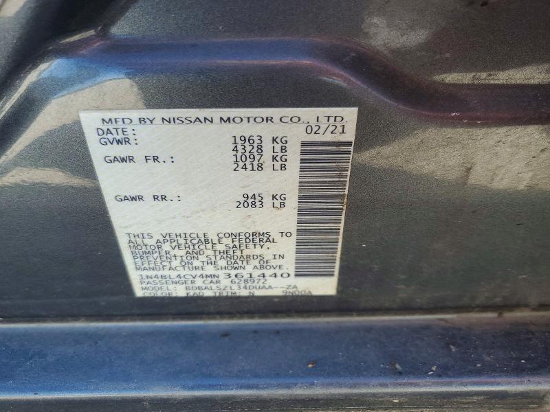 71748146 :رقم المزاد ، 1N4BL4CV4MN361440 vin ، 2021 Nissan Altima مزاد بيع