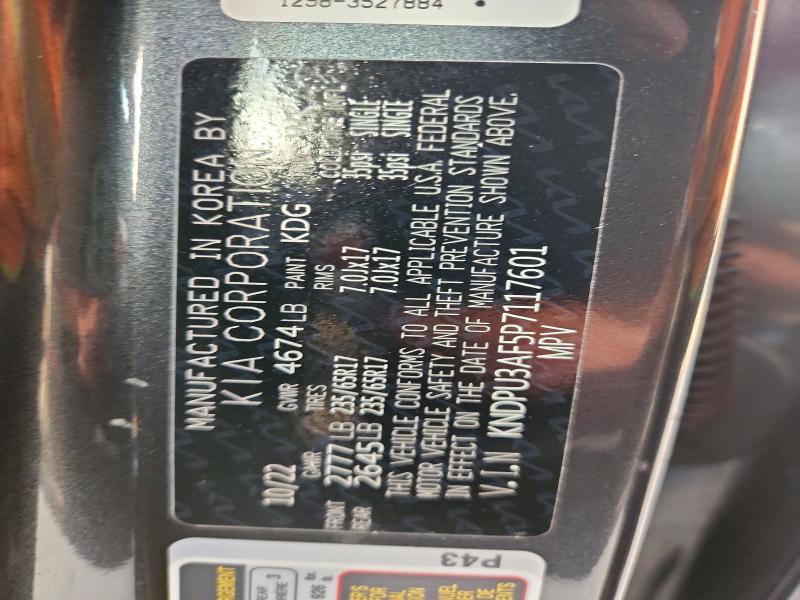 71288906 :رقم المزاد ، KNDPU3AF5P7117601 vin ، 2023 Kia Sportage مزاد بيع