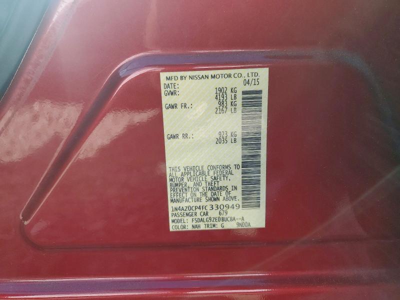 Aukcja sprzedaży 2015 Nissan Leaf, vin: 1N4AZ0CP4FC330949, numer aukcji: 70986506