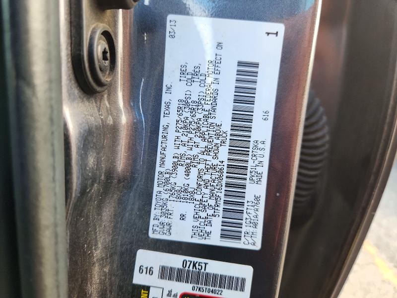 2013 Toyota Tundra მანქანა იყიდება აუქციონზე, vin: 5TFRM5F16DX060614, აუქციონის ნომერი: 71713906