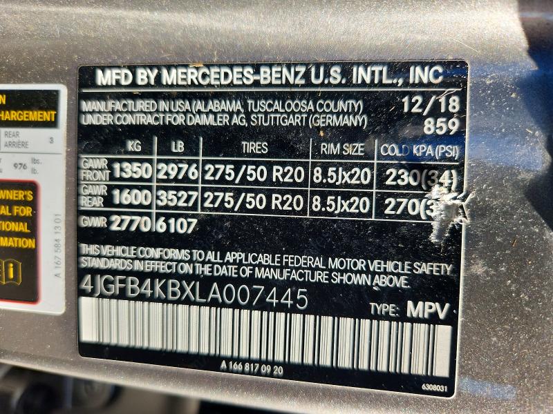 Продажа на аукционе авто 2020 Mercedes-benz Gle, vin: 4JGFB4KBXLA007445, номер лота: 70688426