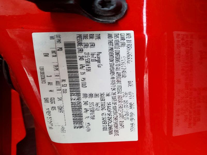 Продажа на аукционе авто 2013 Ford Focus, vin: 1FADP3F29DL296086, номер лота: 73312846