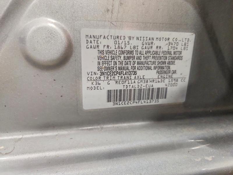 Aukcja sprzedaży 2015 Nissan Versa Note, vin: 3N1CE2CP4FL413735, numer aukcji: 70741016