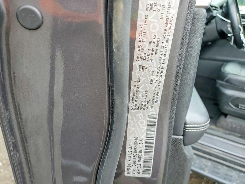 Aukcja sprzedaży 2021 Jeep Grand Cherokee, vin: 1C4RJKBG1M8208440, numer aukcji: 70443646