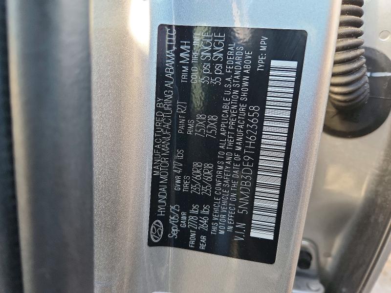2026 Hyundai Tucson მანქანა იყიდება აუქციონზე, vin: 5NMJB3DE9TH623658, აუქციონის ნომერი: 72965626
