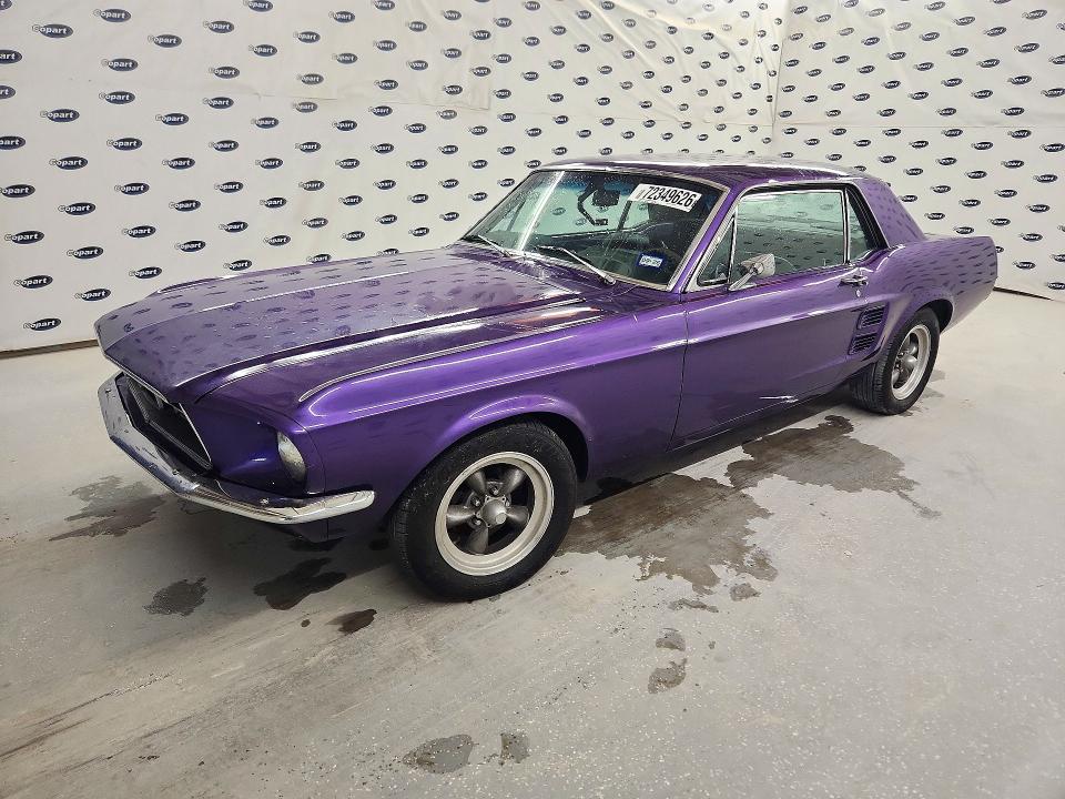 1967 Ford Mustang მანქანა იყიდება აუქციონზე, vin: 7R01T122893, აუქციონის ნომერი: 72349626