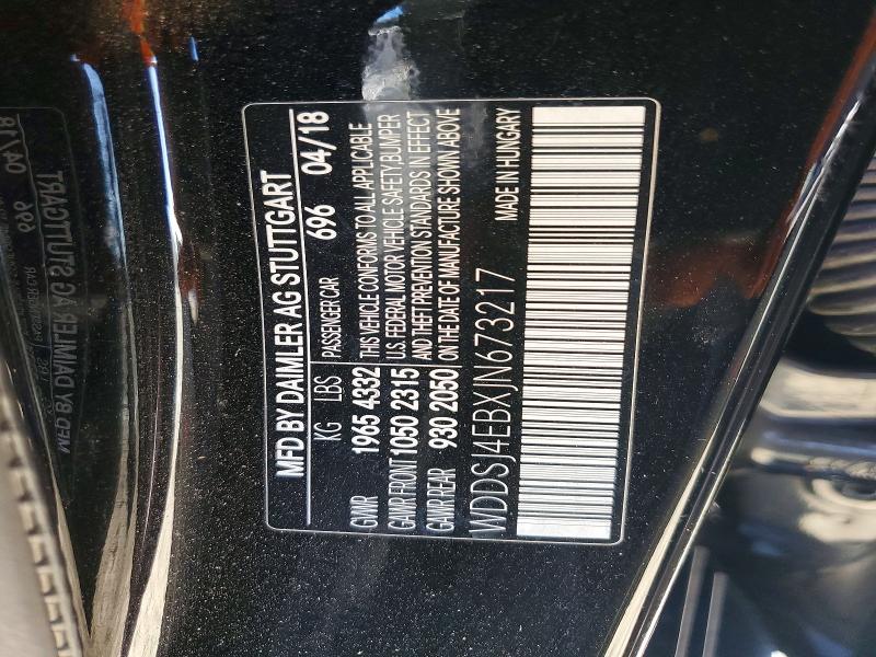 2018 Mercedes-benz Cla მანქანა იყიდება აუქციონზე, vin: WDDSJ4EBXJN673217, აუქციონის ნომერი: 71487016