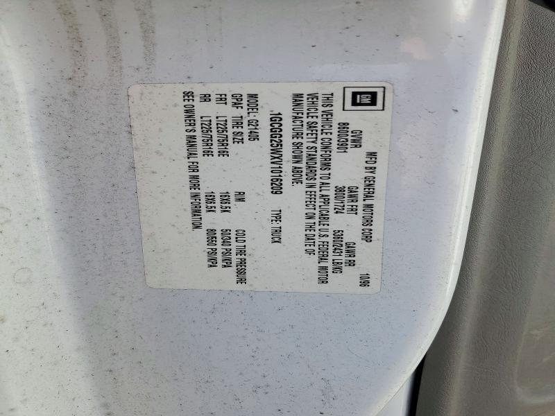 Aukcja sprzedaży 1997 Chevrolet Express 2500, vin: 1GCGG25WXV1016209, numer aukcji: 73524696