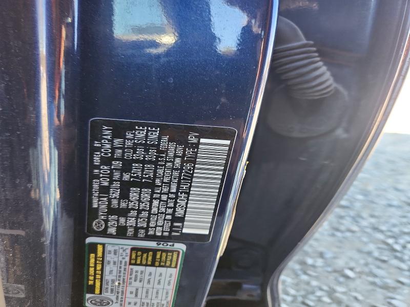 Aukcja sprzedaży 2017 Hyundai Santa Fe, vin: KM8SMDHF1HU177296, numer aukcji: 72147636