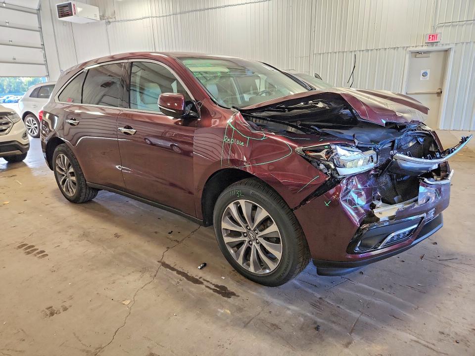 70835706 :رقم المزاد ، 5FRYD4H43EB040666 vin ، 2014 Acura Mdx مزاد بيع