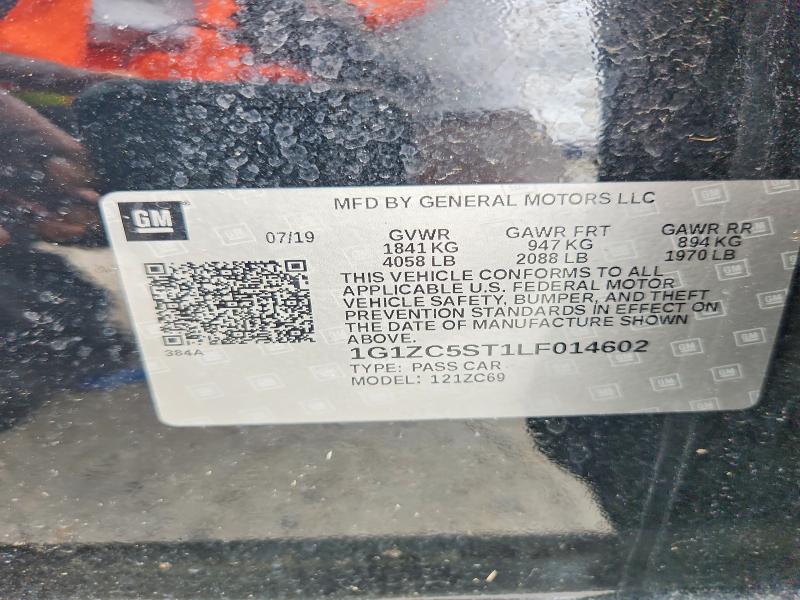 Aukcja sprzedaży 2020 Chevrolet Malibu, vin: 1G1ZC5ST1LF014602, numer aukcji: 71881656