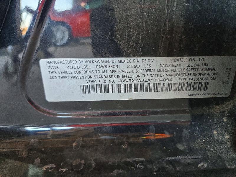 Продаж на аукціоні авто 2010 Volkswagen Jetta, vin: 3VWRX7AJ2AM134894, номер лоту: 70071586