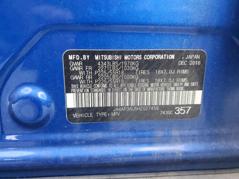Aukcja sprzedaży 2017 Mitsubishi Outlander Sport, vin: JA4AP3AU5HZ027456, numer aukcji: 71814996