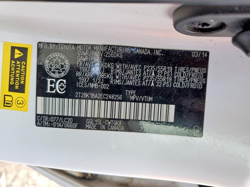 Aukcja sprzedaży 2014 Lexus Rx 350, vin: 2T2BK1BA2EC248256, numer aukcji: 71588046