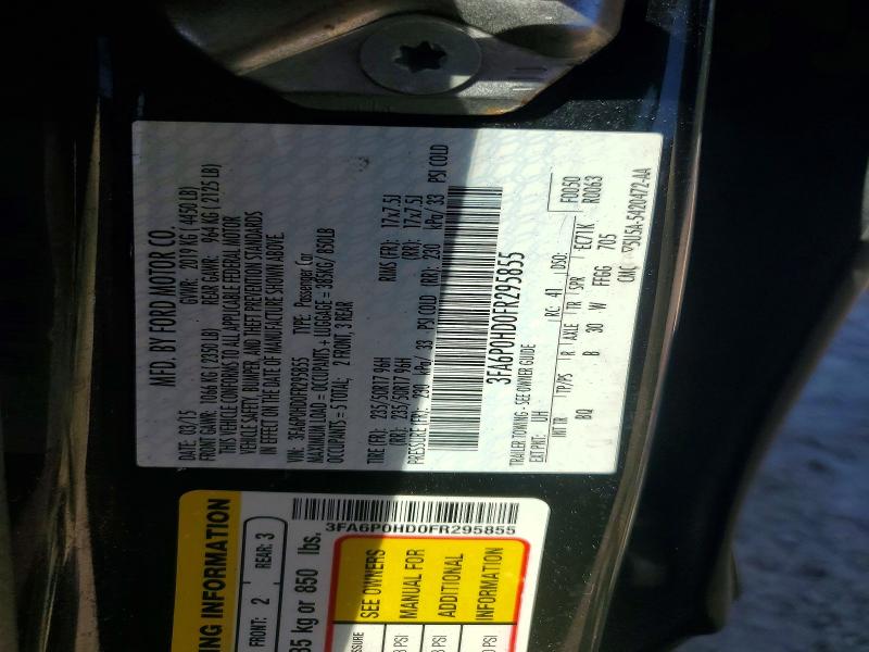 Продаж на аукціоні авто 2015 Ford Fusion, vin: 3FA6P0HD0FR295855, номер лоту: 72610806