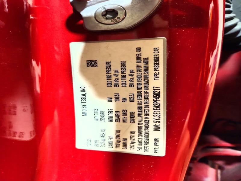 Продажа на аукционе авто 2023 Tesla Model 3, vin: 5YJ3E1EA2PF450217, номер лота: 71759846