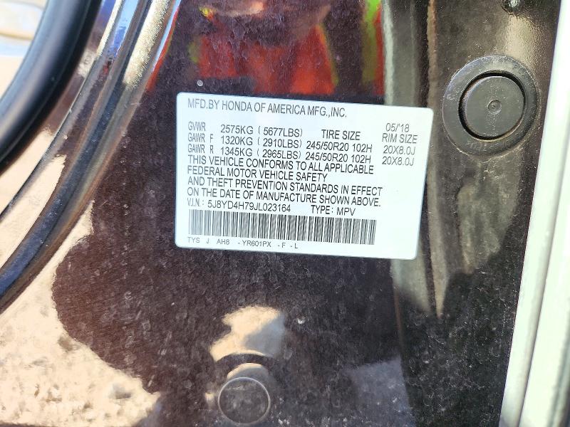 72103636 :رقم المزاد ، 5J8YD4H79JL023164 vin ، 2018 Acura Mdx مزاد بيع